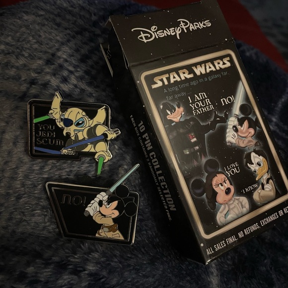 Disney Star Wars Stitch Pin Genral Grievous You Jedi Scum 2011 Trading Mickey No - Picture 2 of 5